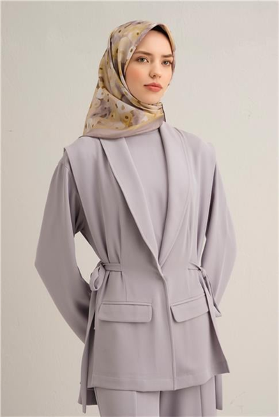 Armine Çiçek Desenli Saf İpek Sura Eşarp 9300D 53