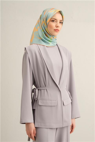Armine Çiçek Desenli Saf İpek Sura Eşarp 9322D 04