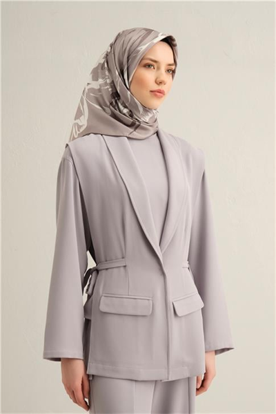 Armine Çiçek Desenli Saf İpek Sura Eşarp 9322D 82