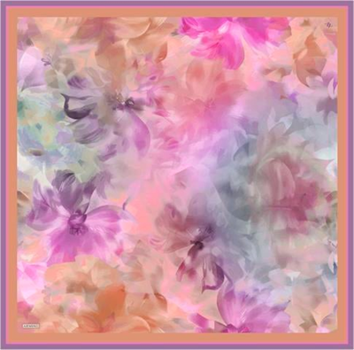 Armine Çiçek Desenli Saf İpek Sura Eşarp 9310D 84
