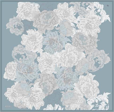 Armine Çiçek Desenli Saf İpek Sura Eşarp 9330D 06
