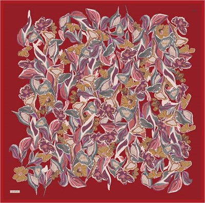 Armine Çiçek Desenli Saf İpek Sura Eşarp 9332D 85