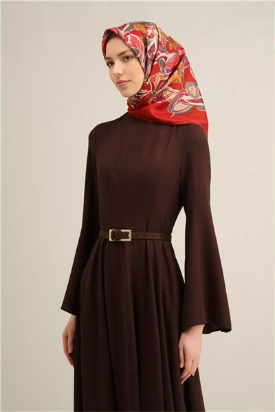 Armine Çiçek Desenli Saf İpek Sura Eşarp 9332D 85