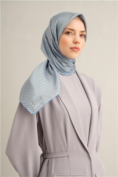 Armine Çiçek Desenli Saf İpek Sura Eşarp 9307D 07