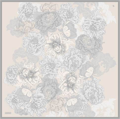 Armine Çiçek Desenli Saf İpek Sura Eşarp 9330D 02