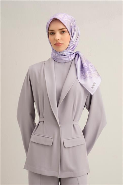 Armine Çiçek Desenli Saf İpek Sura Eşarp 9330D 82
