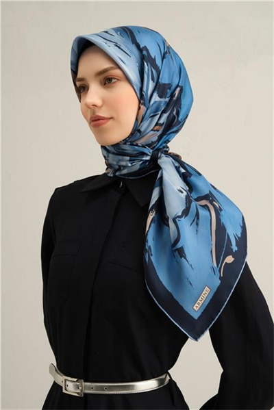 Armine Çiçek Desenli Saf İpek Sura Eşarp 9337D 81