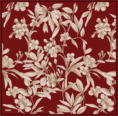 Armine Çiçek Desenli Saf İpek Sura Eşarp 9324D 57
