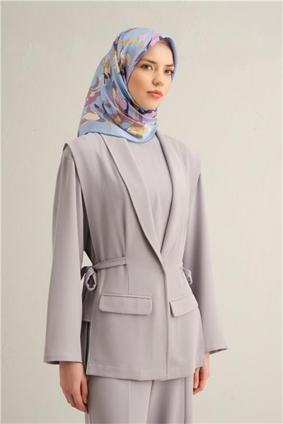 Armine Çiçek Desenli Saf İpek Sura Eşarp 9342D 32