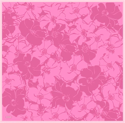 Armine Çiçek Desenli Saf İpek Twill Eşarp 9344D 30