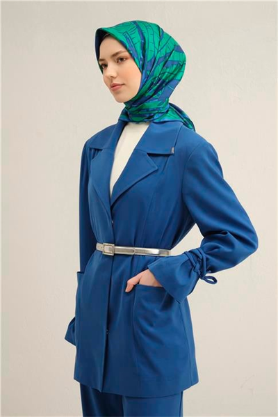 Armine Çiçek Desenli Saf İpek Twill Eşarp 9302D 04