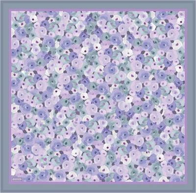 Armine Çiçek Desenli Saf İpek Twill Eşarp 9300D 57