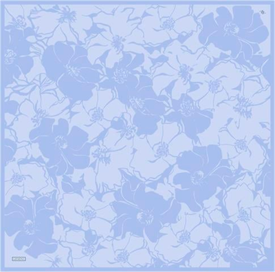 Armine Çiçek Desenli Saf İpek Twill Eşarp 9344D 42