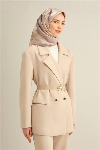 Armine Çiçek Desenli Saf İpek Twill Eşarp 9305D 06