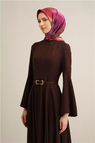 Armine Geometrik Desenli Saf İpek Sura Eşarp 9331D 31