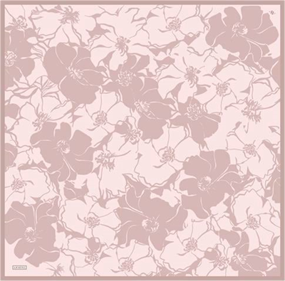 Armine Çiçek Desenli Saf İpek Twill Eşarp 9344D 32
