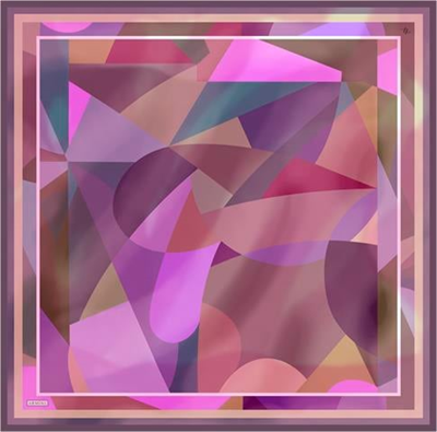 Armine Geometrik Desenli Saf İpek Sura Eşarp 9331D 31