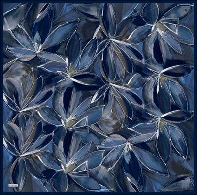 Armine Çiçek Desenli Saf İpek Twill Eşarp 9406D 83
