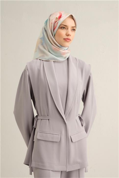 Armine Çiçek Desenli Saf İpek Twill Eşarp 9305D 80