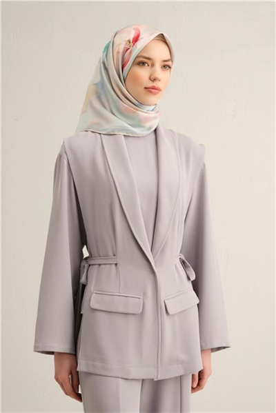 Armine Çiçek Desenli Saf İpek Twill Eşarp 9305D 80