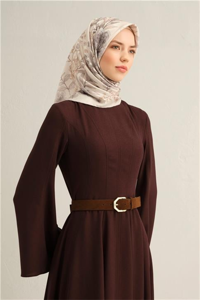 Armine Çiçek Desenli Saf İpek Twill Eşarp 9347D 83