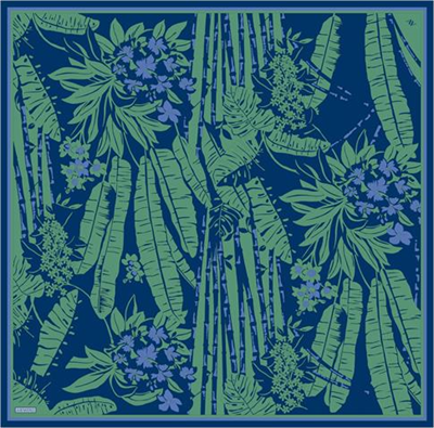 Armine Çiçek Desenli Saf İpek Twill Eşarp 9353D 57
