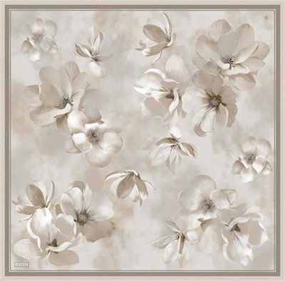 Armine Çiçek Desenli Saf İpek Twill Eşarp 9305D 05