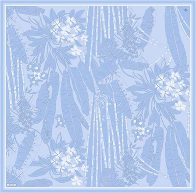 Armine Çiçek Desenli Saf İpek Twill Eşarp 9353D 37