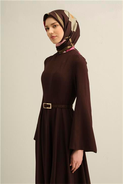 Armine Çiçek Desenli Saf İpek Twill Eşarp 9317D 36