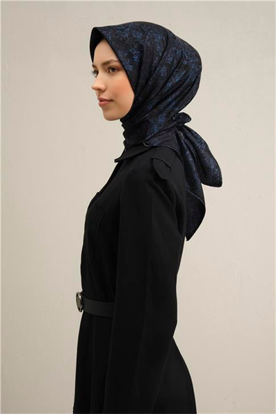 Armine Çiçek Desenli Saf İpek Twill Eşarp 9311 10