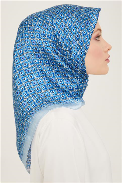 Armine Çiçek Desenli Sura İpek Eşarp 24Ya9135 39