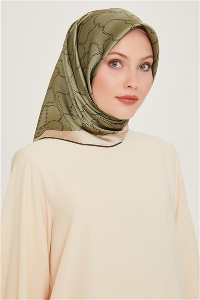 Armine Çiçek Desenli Sura Saf İpek Eşarp 9222D 34