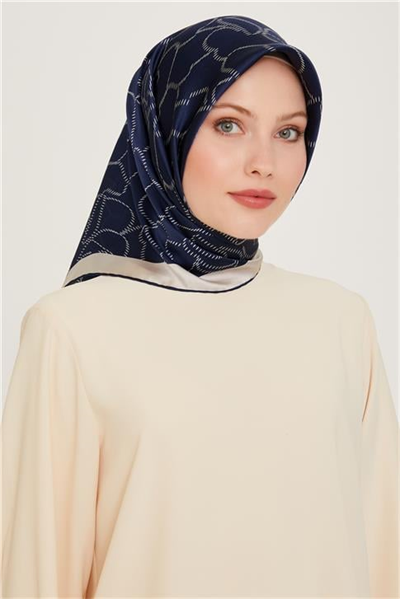 Armine Çiçek Desenli Sura Saf İpek Eşarp 9222D 83