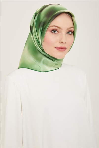 Armine Çiçek Desenli Twill İpek Eşarp 24Ya9124 82 53