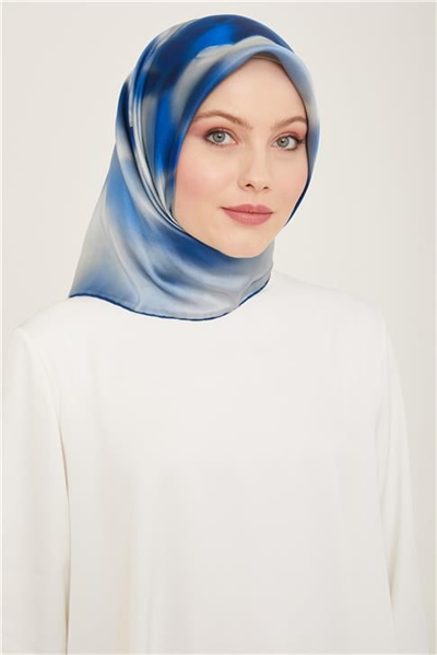 Armine Çiçek Desenli Twill İpek Eşarp 24Ya9124 82 34