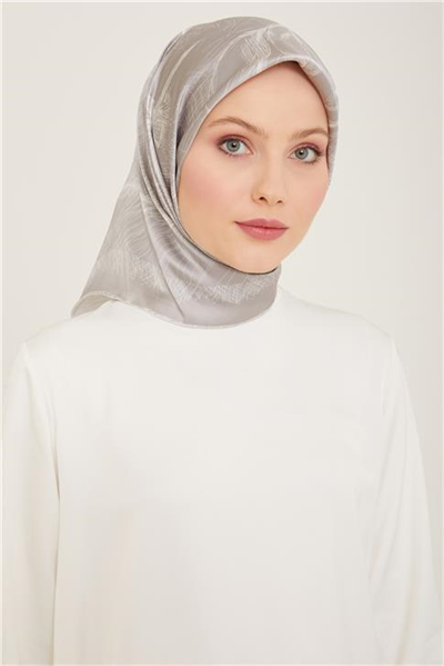 Armine Çiçek Desenli Twill İpek Eşarp 24Ya9121 1 53