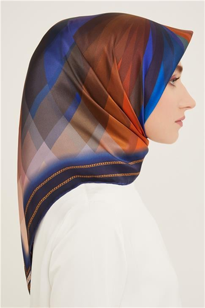 Armine Çiçek Desenli Twill İpek Eşarp 24Ya9112 34 80