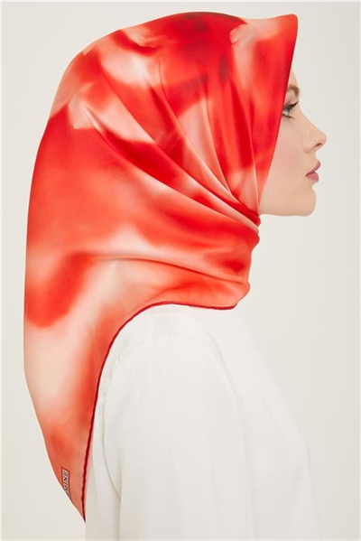 Armine Çiçek Desenli Twill İpek Eşarp 24Ya9124 82 54