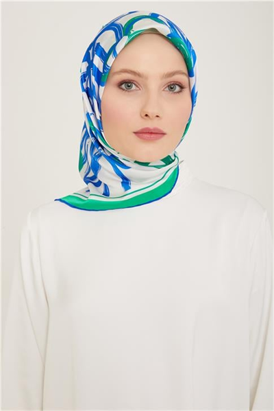 Armine Çiçek Desenli Twill İpek Eşarp 24Ya9123 5 54