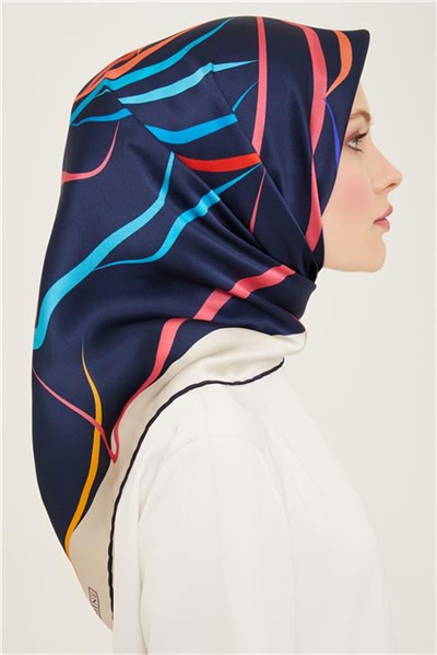 Armine Çiçek Desenli Twill İpek Eşarp 24Ya9115 31 06