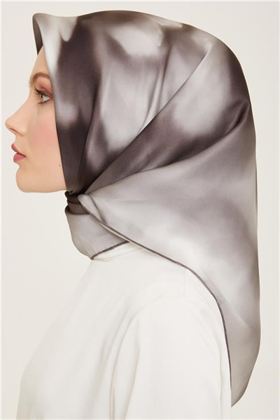 Armine Çiçek Desenli Twill İpek Eşarp 24Ya9124 82 37