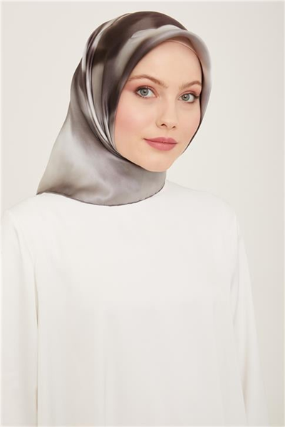 Armine Çiçek Desenli Twill İpek Eşarp 24Ya9124 82 37