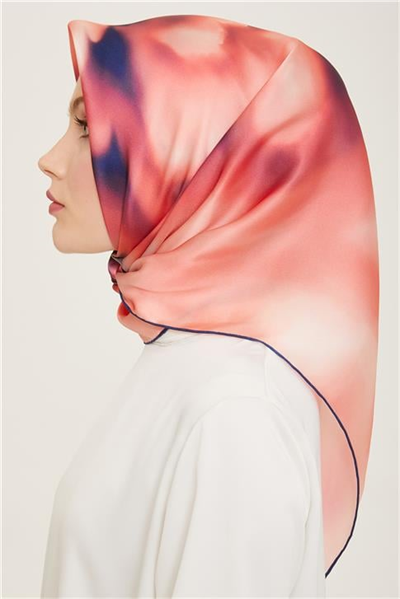 Armine Çiçek Desenli Twill İpek Eşarp 24Ya9124 82 82