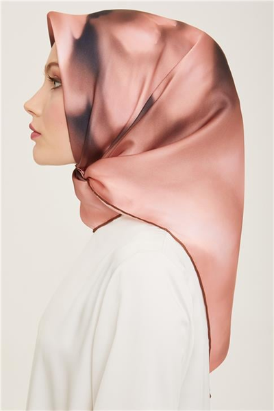 Armine Çiçek Desenli Twill İpek Eşarp 24Ya9124 82 57