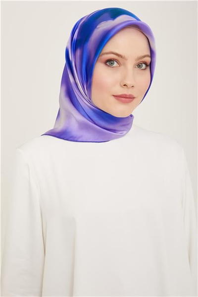 Armine Çiçek Desenli Twill İpek Eşarp 24Ya9124 82 81