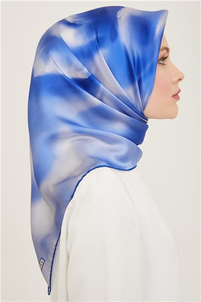 Armine Çiçek Desenli Twill İpek Eşarp 24Ya9124 82 84