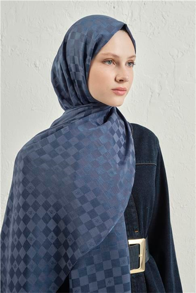 Armine Elegance İpek Pamuk Dama Şal 02