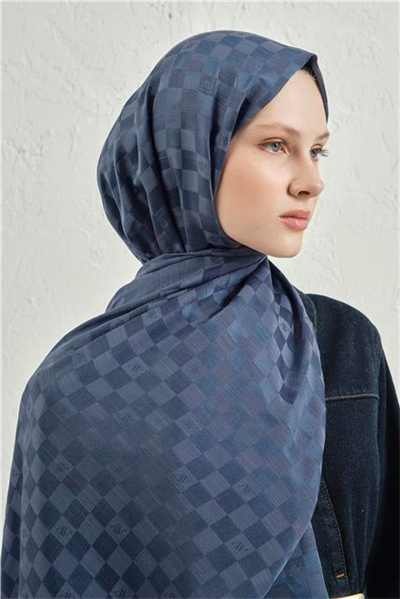 Armine Elegance İpek Pamuk Dama Şal 02
