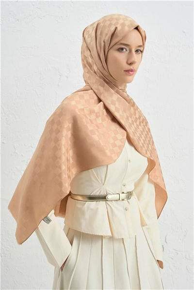Armine Elegance İpek Pamuk Dama Şal 15