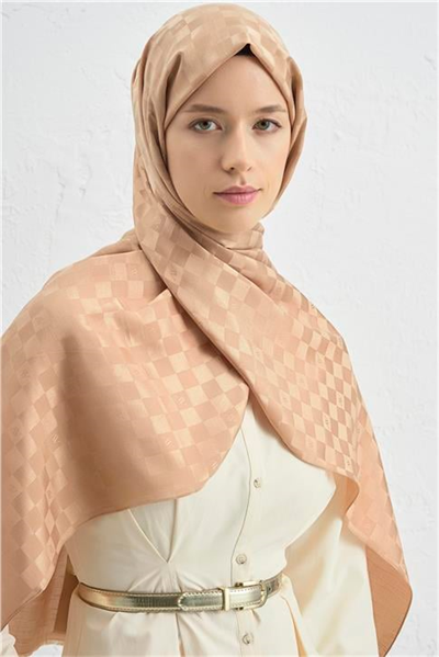 Armine Elegance İpek Pamuk Dama Şal 15